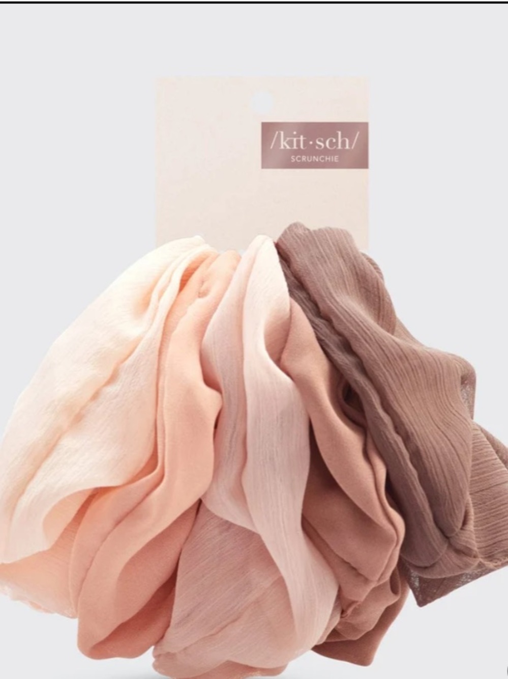 Kitsch Crepe Scrunchies in Terracotta!